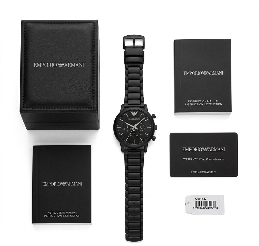 Emporio Armani | Aviator Stealth Black Chronograph