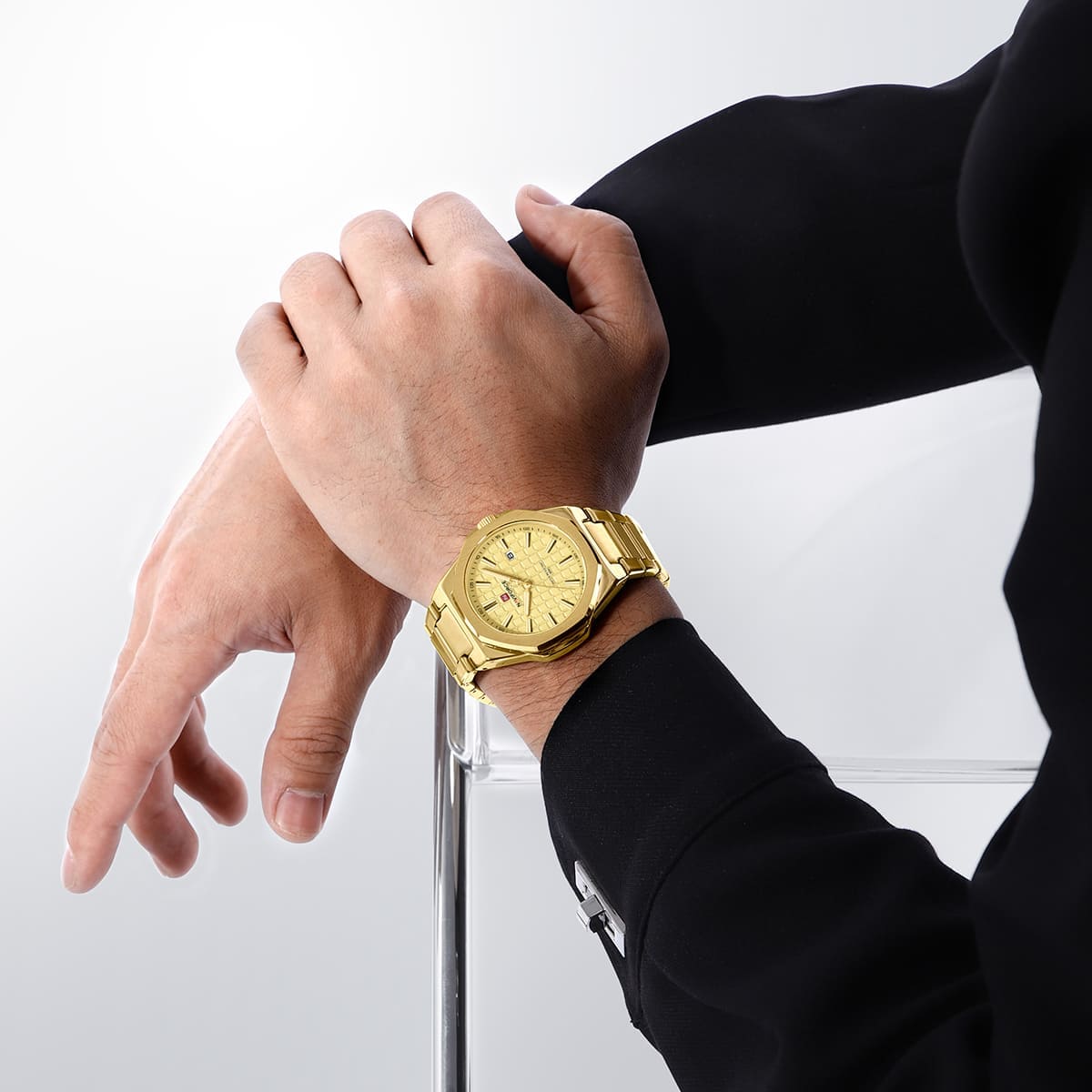 Naviforce Watch For Men NF9258-G-G-G