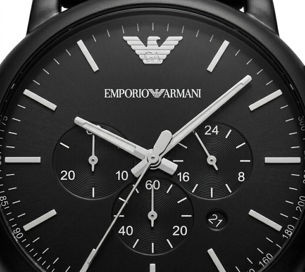 Emporio Armani | Aviator Stealth Black Chronograph
