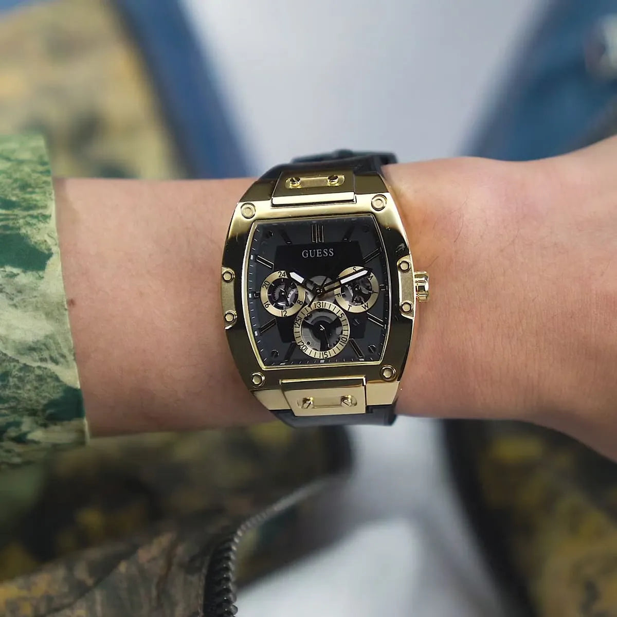 Guess | Phoenix Gold-Tone & Tortoise Chronograph