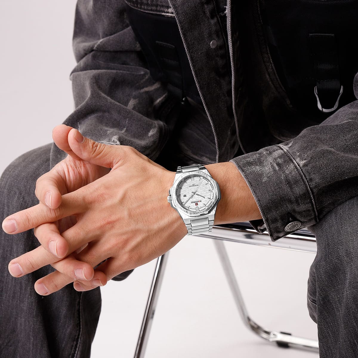 Naviforce Watch For Men NF9245-S-W-S