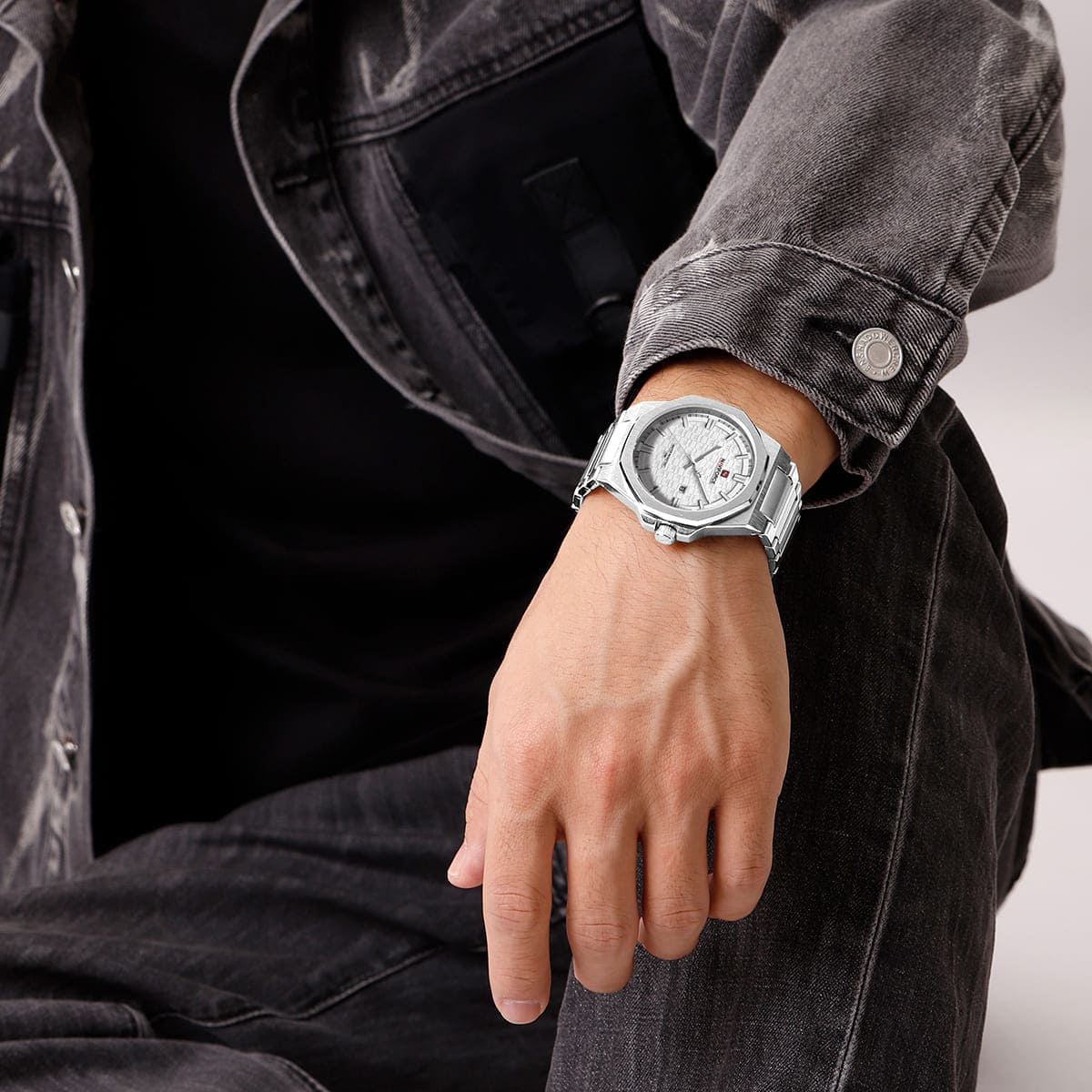 Naviforce Watch For Men NF9245-S-W-S